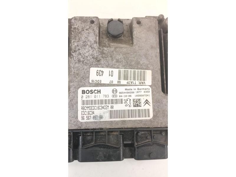 Recambio de centralita motor uce para peugeot 206 hatchback (2a/c) 1.4 hdi eco 70 referencia OEM IAM 9654490280 0281011783 