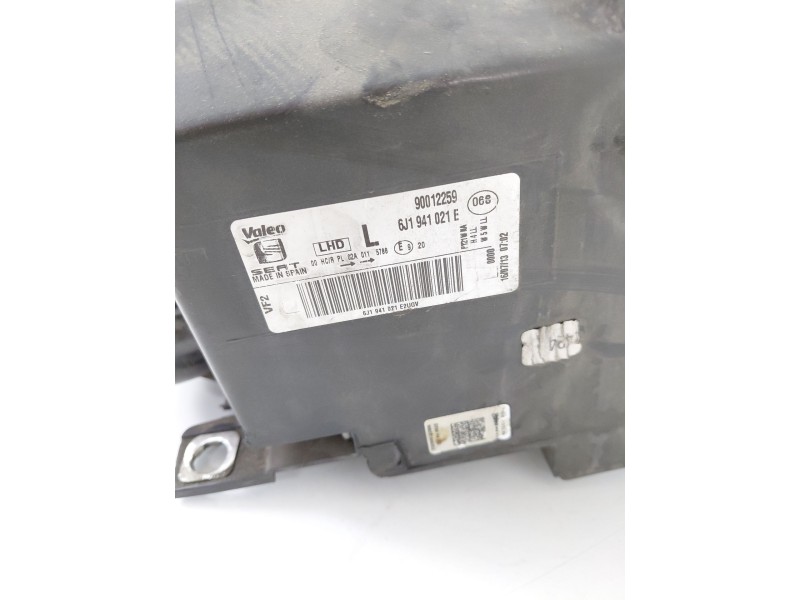 Recambio de faro izquierdo para seat ibiza iv (6j5, 6p1) 1.2 referencia OEM IAM 6J1941021E  