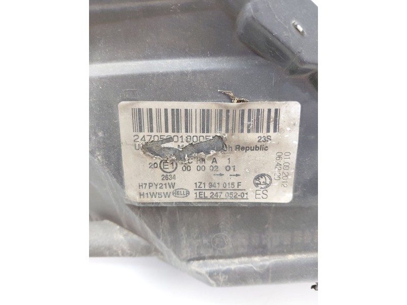 Recambio de faro izquierdo para skoda octavia ii (1z3) 1.6 lpg referencia OEM IAM 1Z1941015F  