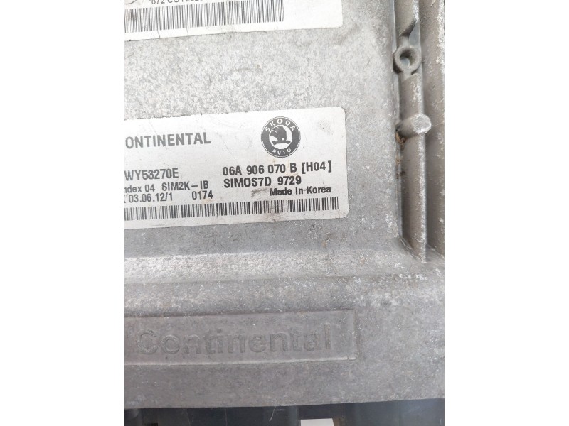 Recambio de centralita motor uce para skoda octavia ii (1z3) 1.6 lpg referencia OEM IAM 06A906070B  