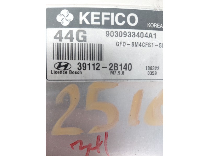 Recambio de centralita motor uce para hyundai i30 (fd) 1.4 referencia OEM IAM 391122B140  