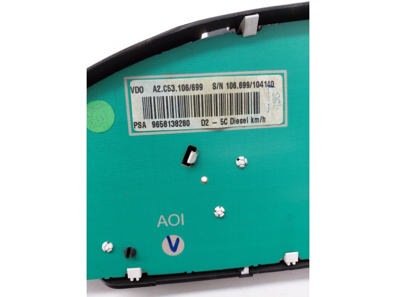 Recambio de cuadro instrumentos para peugeot 407 (6d_) 1.6 hdi 110 (6d9hzc, 6d9hyc) referencia OEM IAM 9658138280  