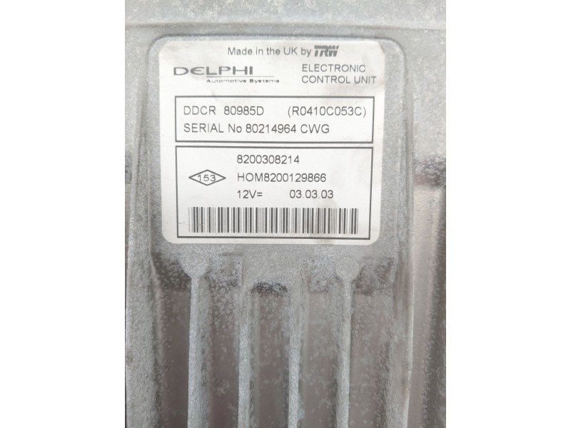 Recambio de centralita motor uce para nissan almera ii (n16) 1.5 dci referencia OEM IAM 8200308214  