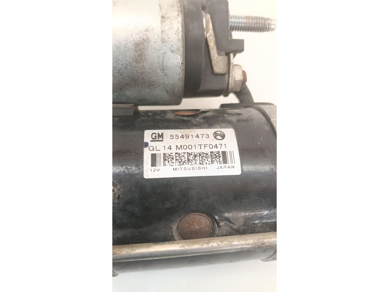 Recambio de motor arranque para opel astra k (b16) 1.6 cdti (68) referencia OEM IAM 55491473  
							