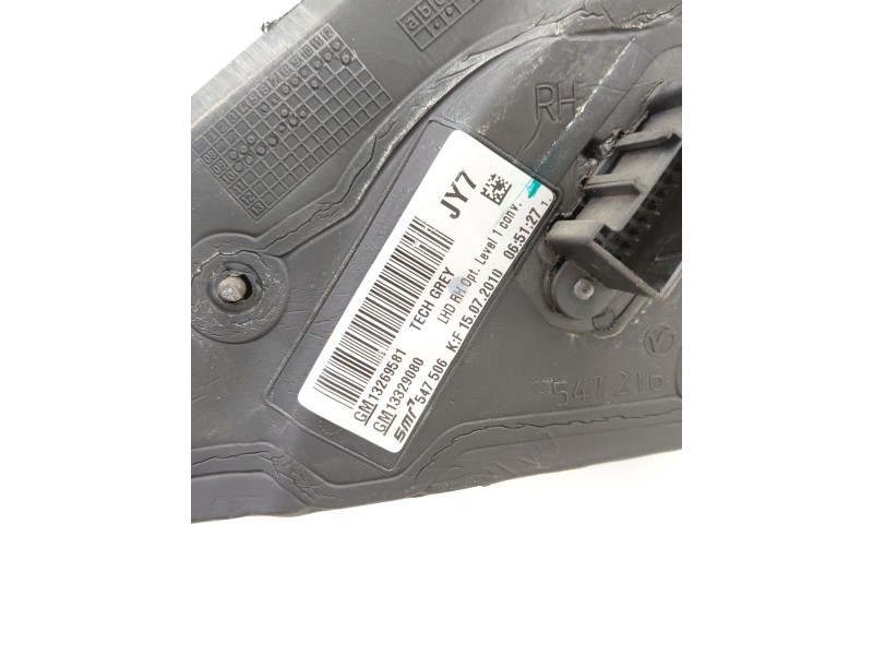 Recambio de espejo retrovisor derecho para opel insignia a (g09) 2.0 cdti (68) referencia OEM IAM 13269581  
							