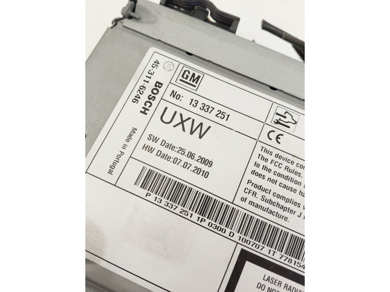 Recambio de sistema audio / radio cd para opel insignia a (g09) 2.0 cdti (68) referencia OEM IAM 13337251  