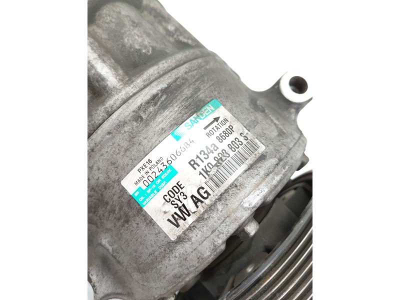 Recambio de compresor aire acondicionado para volkswagen passat b6 (3c2) 2.0 tdi 16v referencia OEM IAM 1K0823803S  