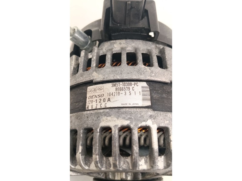 Recambio de alternador para mazda 3 sedán (bk) 1.6 di turbo (bk12y) referencia OEM IAM 3M5T10300PC 8666579 