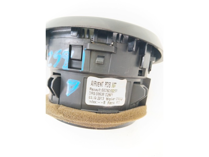 Recambio de rejilla aireadora para renault captur i (j5_, h5_) 1.5 dci 90 referencia OEM IAM   