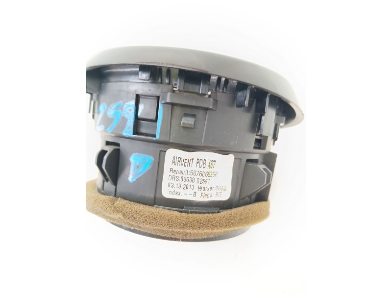 Recambio de rejilla aireadora para renault captur i (j5_, h5_) 1.5 dci 90 referencia OEM IAM   