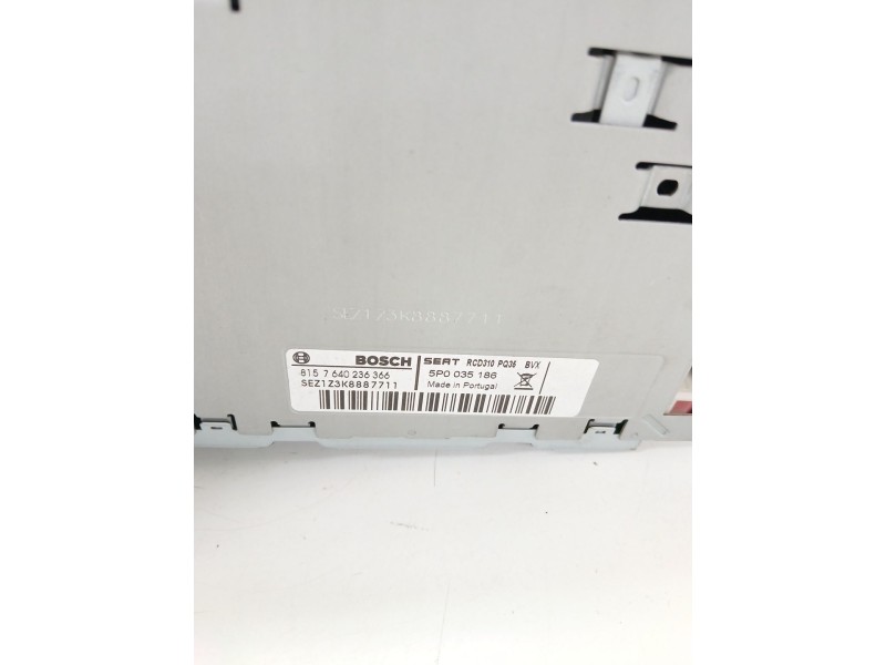 Recambio de sistema audio / radio cd para seat altea xl (5p5, 5p8) 1.6 tdi referencia OEM IAM 5P0035186  
							