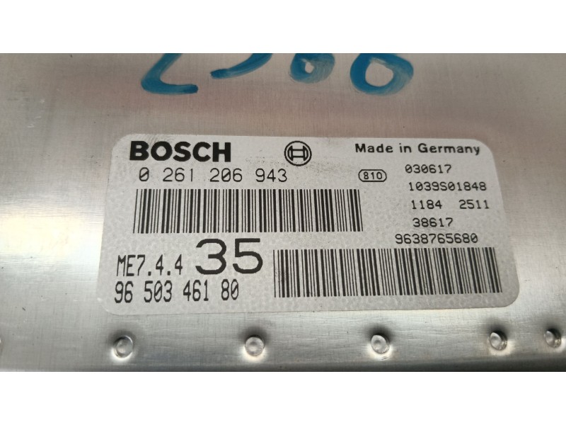 Recambio de centralita motor uce para peugeot 307 sw (3h) 1.6 16v referencia OEM IAM 9650346180  