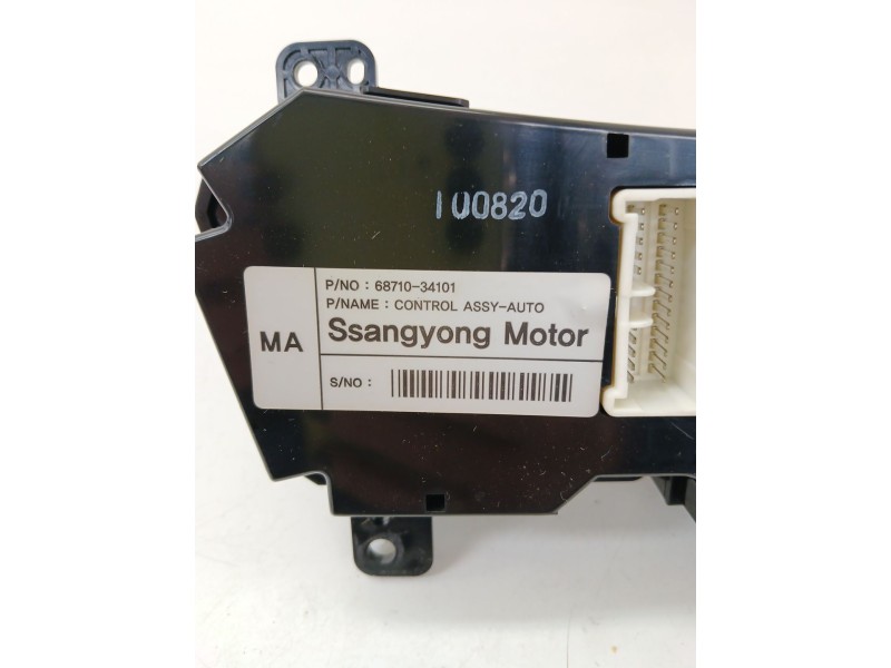 Recambio de mando climatizador para ssangyong korando (ck) 2.0 e-xdi referencia OEM IAM 6871034101  