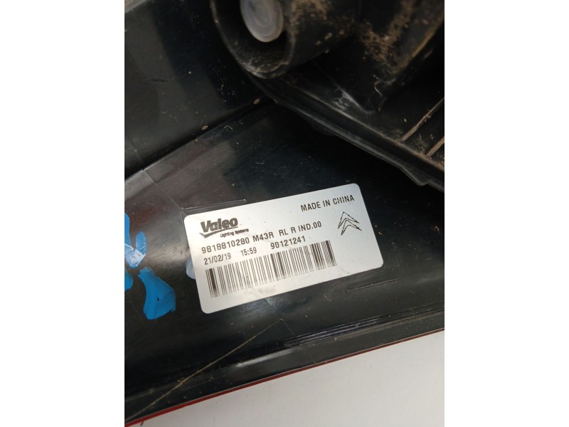 Recambio de piloto trasero derecho para citroën c-elysee (dd_) 1.2 vti 82 referencia OEM IAM 9818810280  
							