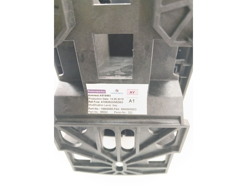 Recambio de apoyabrazos central para citroën c-elysee (dd_) 1.2 vti 82 referencia OEM IAM 98065050ZD  