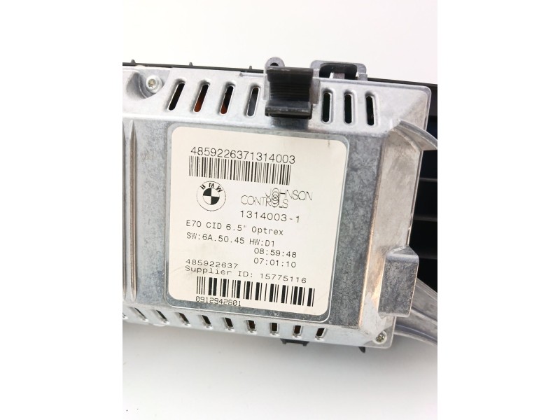 Recambio de pantalla multifuncion para bmw x5 (e70) 3.0 d referencia OEM IAM 13140031  
							