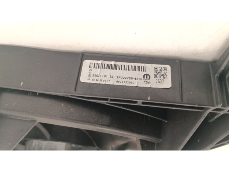 Recambio de electroventilador para opel corsa f (p2jo) 1.2 (68) referencia OEM IAM 9827752980  