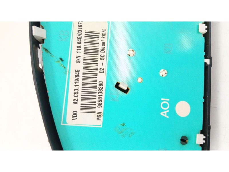 Recambio de cuadro instrumentos para peugeot 407 (6d_) 1.6 hdi 110 (6d9hzc, 6d9hyc) referencia OEM IAM 9658138280  
							