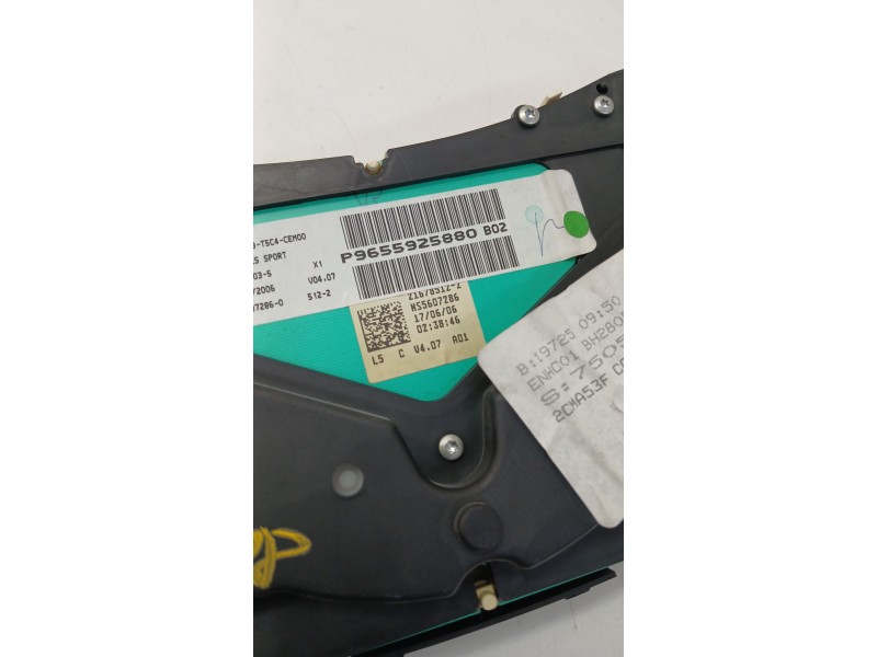 Recambio de cuadro instrumentos para peugeot 307 (3a/c) 1.6 hdi referencia OEM IAM 9655925880  