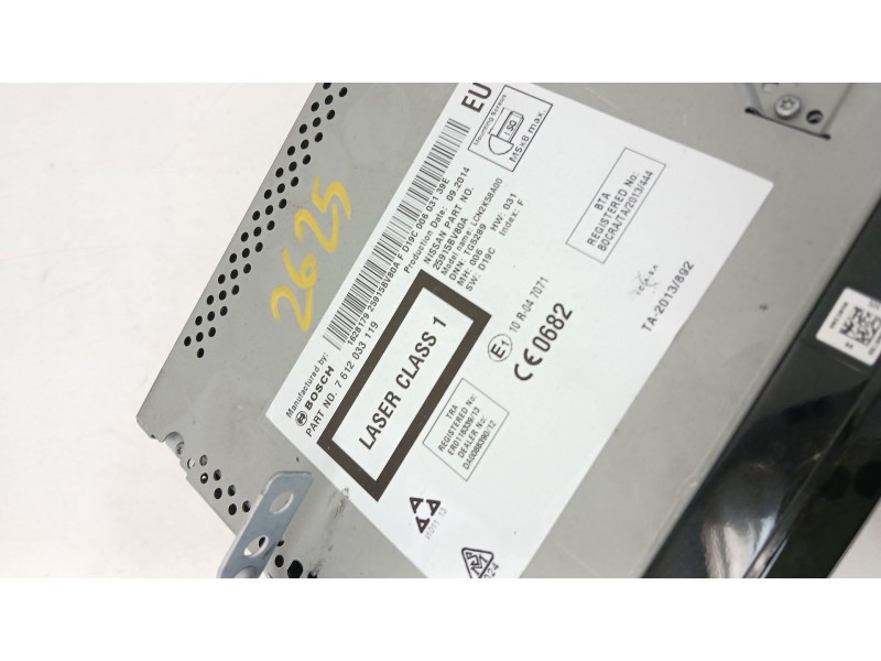 Recambio de pantalla multifuncion para nissan juke (f15) 1.6 referencia OEM IAM 7612033119  