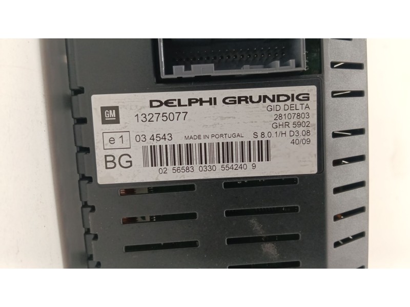 Recambio de pantalla multifuncion para opel astra h (a04) 1.7 cdti (l48) referencia OEM IAM 13275077  
							