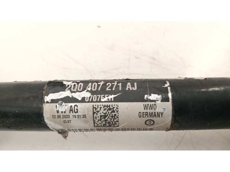 Recambio de transmision delantera izquierda para seat ibiza v (kj1, kjg) 1.0 tsi referencia OEM IAM 2Q0407271AJ  