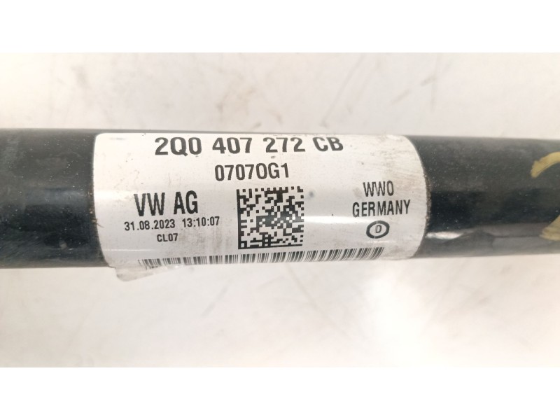 Recambio de transmision delantera derecha para seat ibiza v (kj1, kjg) 1.0 tsi referencia OEM IAM 2Q0407272CB  
							