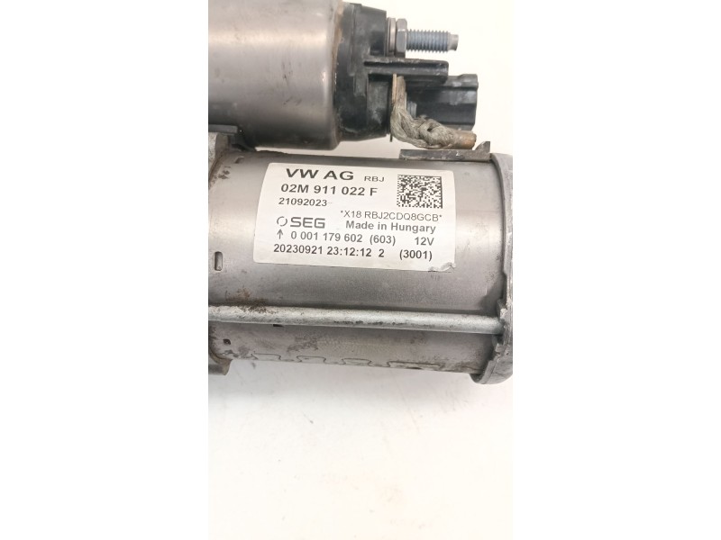 Recambio de motor arranque para seat ibiza v (kj1, kjg) 1.0 tsi referencia OEM IAM 02M911022F  
							