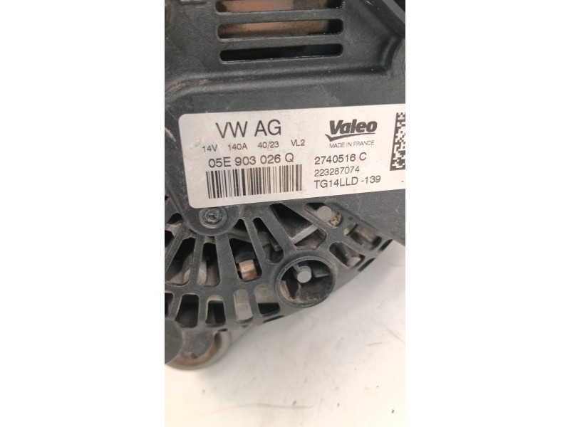 Recambio de alternador para seat ibiza v (kj1, kjg) 1.0 tsi referencia OEM IAM 05E903026Q  