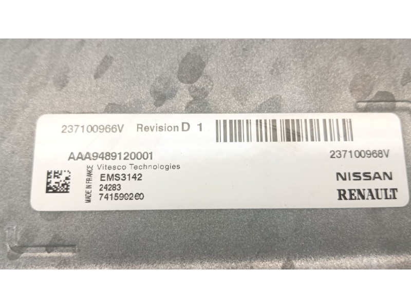 Recambio de centralita motor uce para renault captur ii (hf_) tce 100 (hfmt) referencia OEM IAM 237100966V  