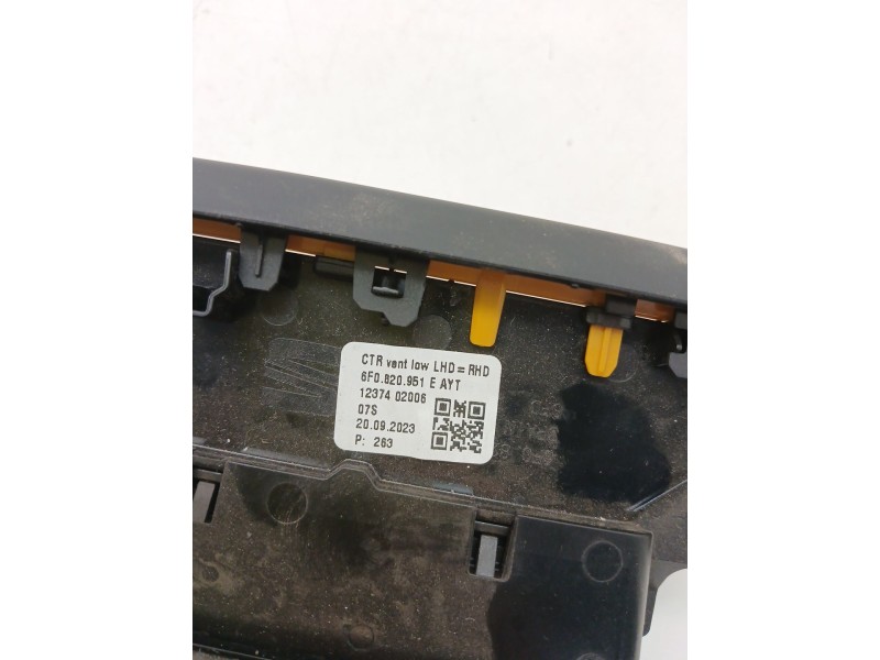 Recambio de rejilla aireadora para seat ibiza v (kj1, kjg) 1.0 tsi referencia OEM IAM 6F0820951E  
							