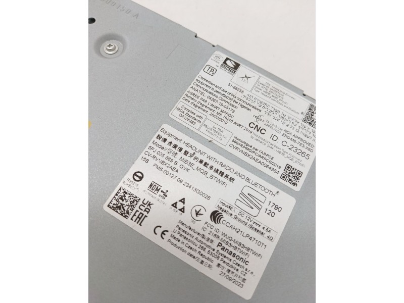 Recambio de pantalla multifuncion para seat ibiza v (kj1, kjg) 1.0 tsi referencia OEM IAM 5FJ035869B  
							