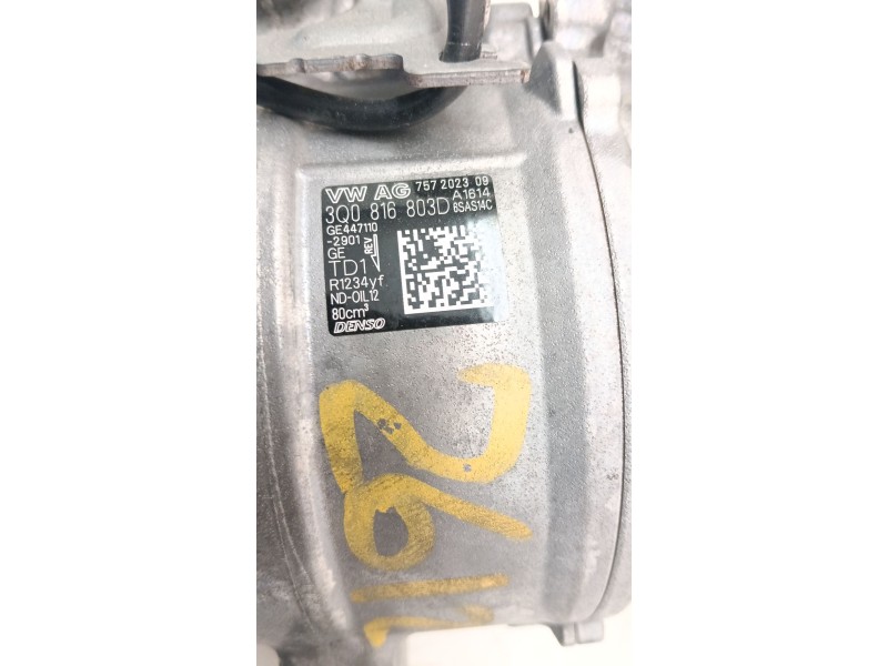 Recambio de compresor aire acondicionado para seat ibiza v (kj1, kjg) 1.0 tsi referencia OEM IAM 3Q0816803D  
							