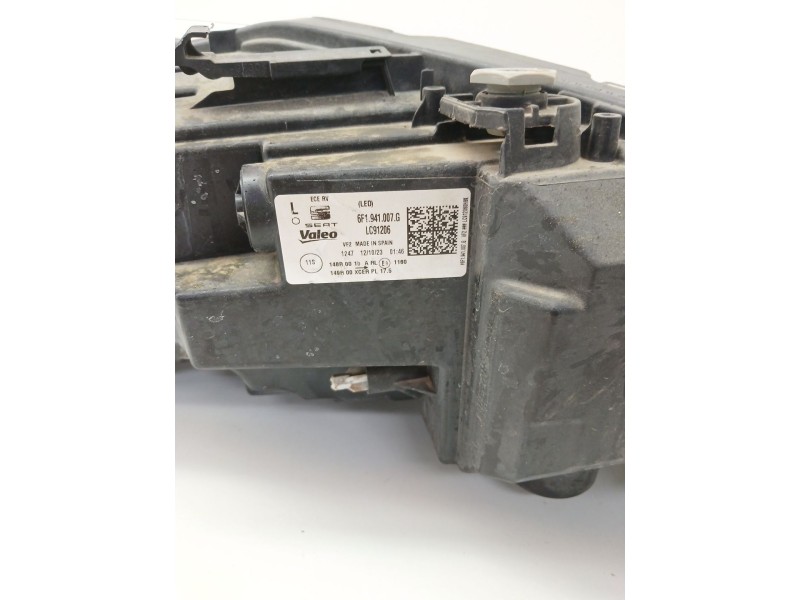Recambio de faro izquierdo para seat ibiza v (kj1, kjg) 1.0 tsi referencia OEM IAM 6F1941007G  