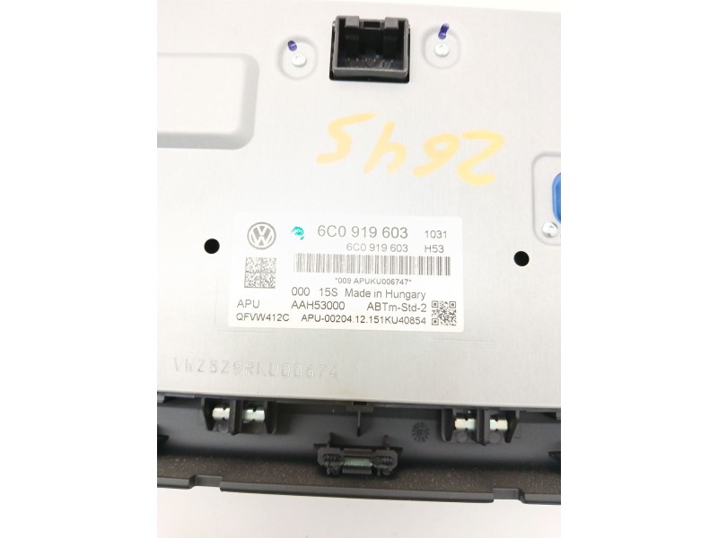 Recambio de pantalla multifuncion para volkswagen polo v (6r1, 6c1) 1.0 referencia OEM IAM 6C0919603  
							
