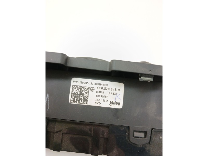Recambio de mando calefaccion / aire acondicionado para volkswagen polo v (6r1, 6c1) 1.0 referencia OEM IAM 6C0820045B  
							
