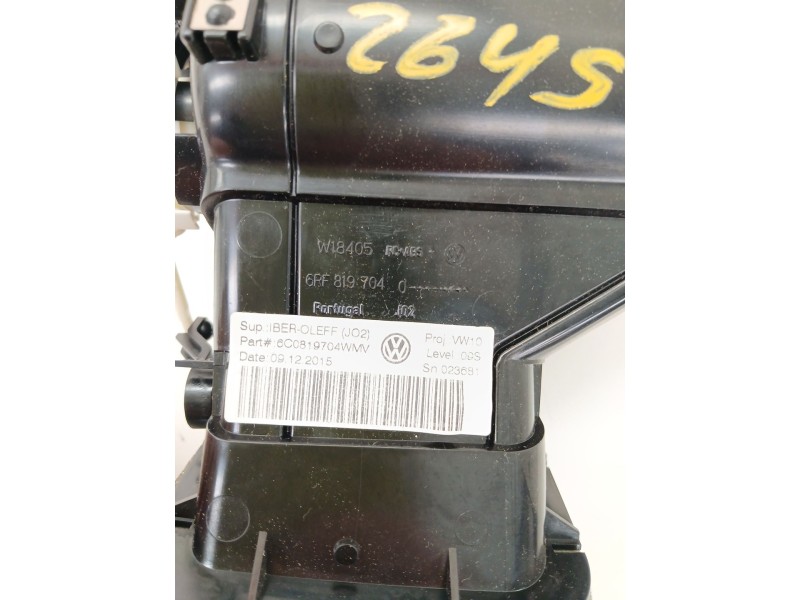 Recambio de rejilla aireadora para volkswagen polo v (6r1, 6c1) 1.0 referencia OEM IAM 6C0819704W  