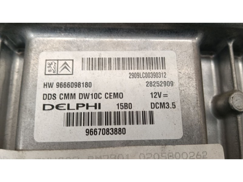 Recambio de centralita motor uce para peugeot 5008 (0u_, 0e_) 2.0 hdi 150 / bluehdi 150 referencia OEM IAM 9666098180  
							