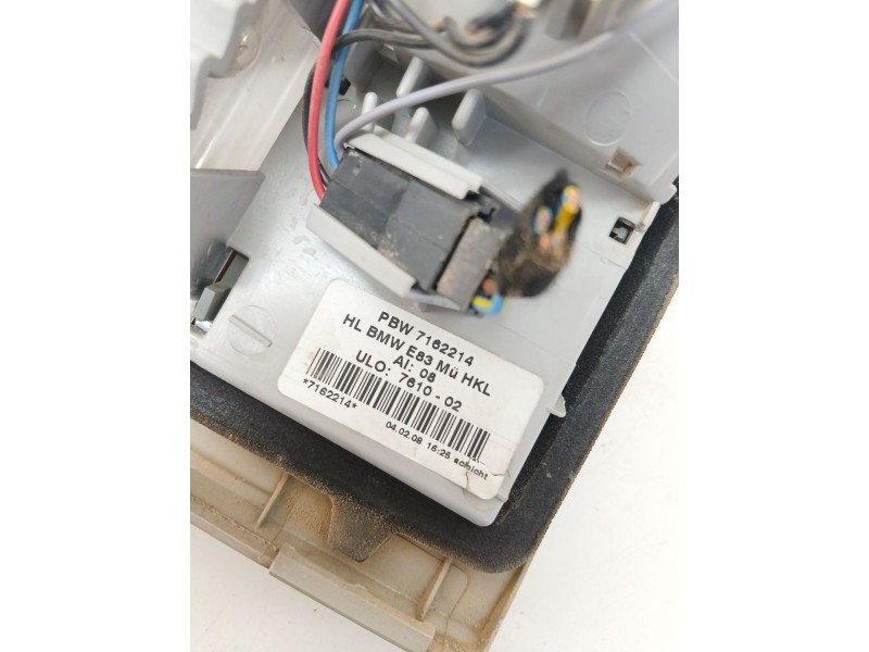 Recambio de piloto trasero derecho interior para bmw x3 (e83) 2.0 sd referencia OEM IAM 7162214  