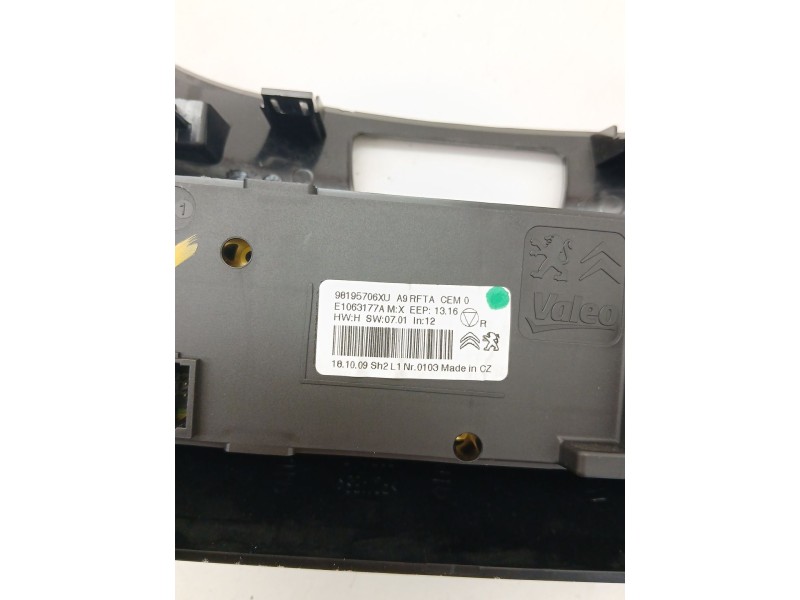 Recambio de mando climatizador para peugeot 208 i (ca_, cc_) 1.2 thp 110 referencia OEM IAM 98195706XU  
							