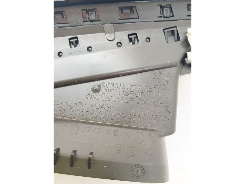 Recambio de rejilla aireadora para peugeot 208 i (ca_, cc_) 1.2 thp 110 referencia OEM IAM 9633131777  