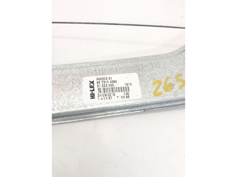 Recambio de elevalunas delantero derecho para peugeot 208 i (ca_, cc_) 1.2 thp 110 referencia OEM IAM 9673154380  