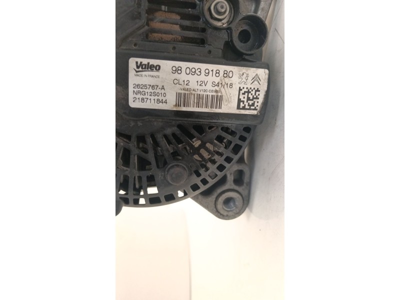 Recambio de alternador para peugeot 208 i (ca_, cc_) 1.2 thp 110 referencia OEM IAM 9809391880  