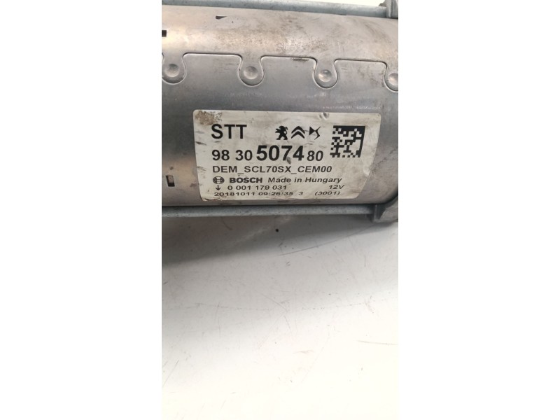 Recambio de motor arranque para peugeot 208 i (ca_, cc_) 1.2 thp 110 referencia OEM IAM 9830507480  
