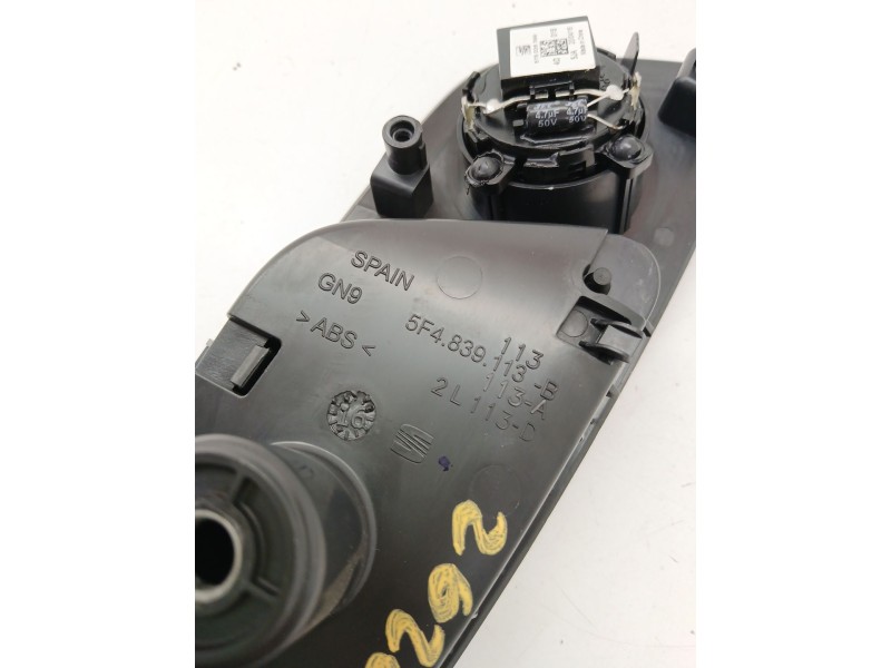 Recambio de maneta interior trasera izquierda para seat ateca (kh7, khp) 1.6 tdi referencia OEM IAM 5F4839113B  