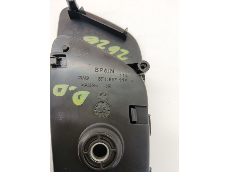 Recambio de maneta interior delantera derecha para seat ateca (kh7, khp) 1.6 tdi referencia OEM IAM 5F1837114A  