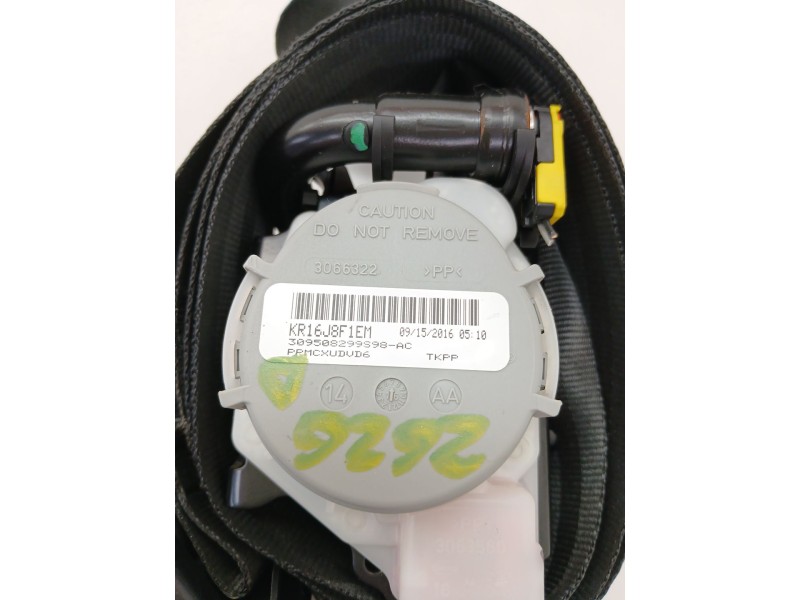 Recambio de cinturon seguridad delantero derecho para seat ateca (kh7, khp) 1.6 tdi referencia OEM IAM 309508299S98AC  