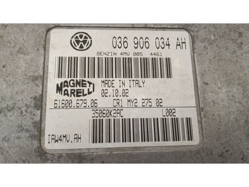 Recambio de centralita motor uce para seat ibiza iii (6l1) 1.4 16v referencia OEM IAM 036906034AH  