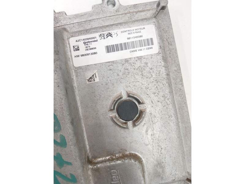 Recambio de centralita motor uce para peugeot 2008 i (cu_) 1.2 vti referencia OEM IAM 9800913080  9811545080
							