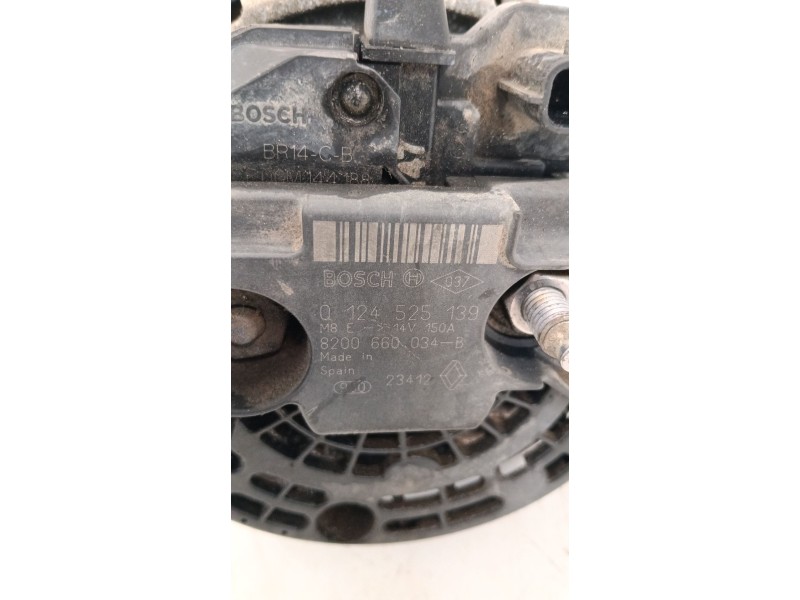 Recambio de alternador para renault kangoo express 1.5 dci referencia OEM IAM 0124525139  